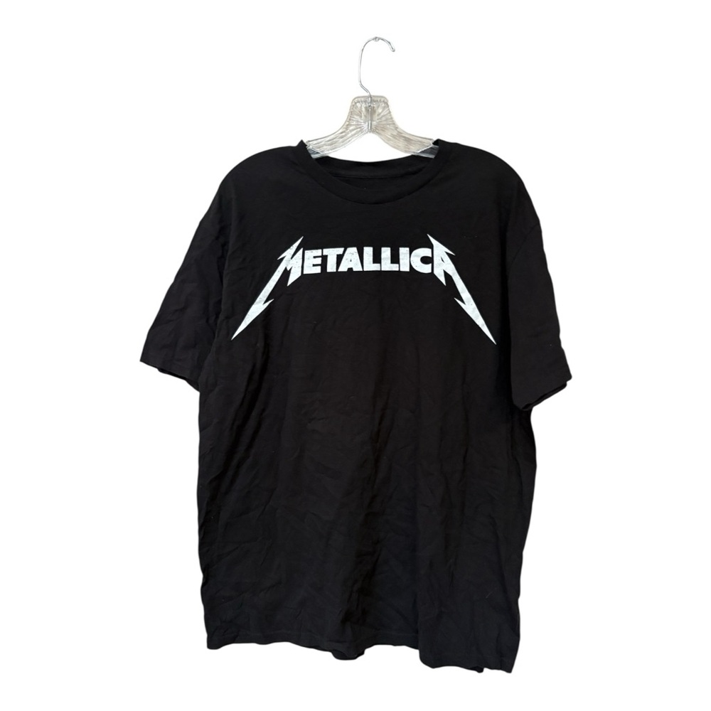 Metallica Black Logo Band Tee XL Heavy Metal Grunge Streetwear